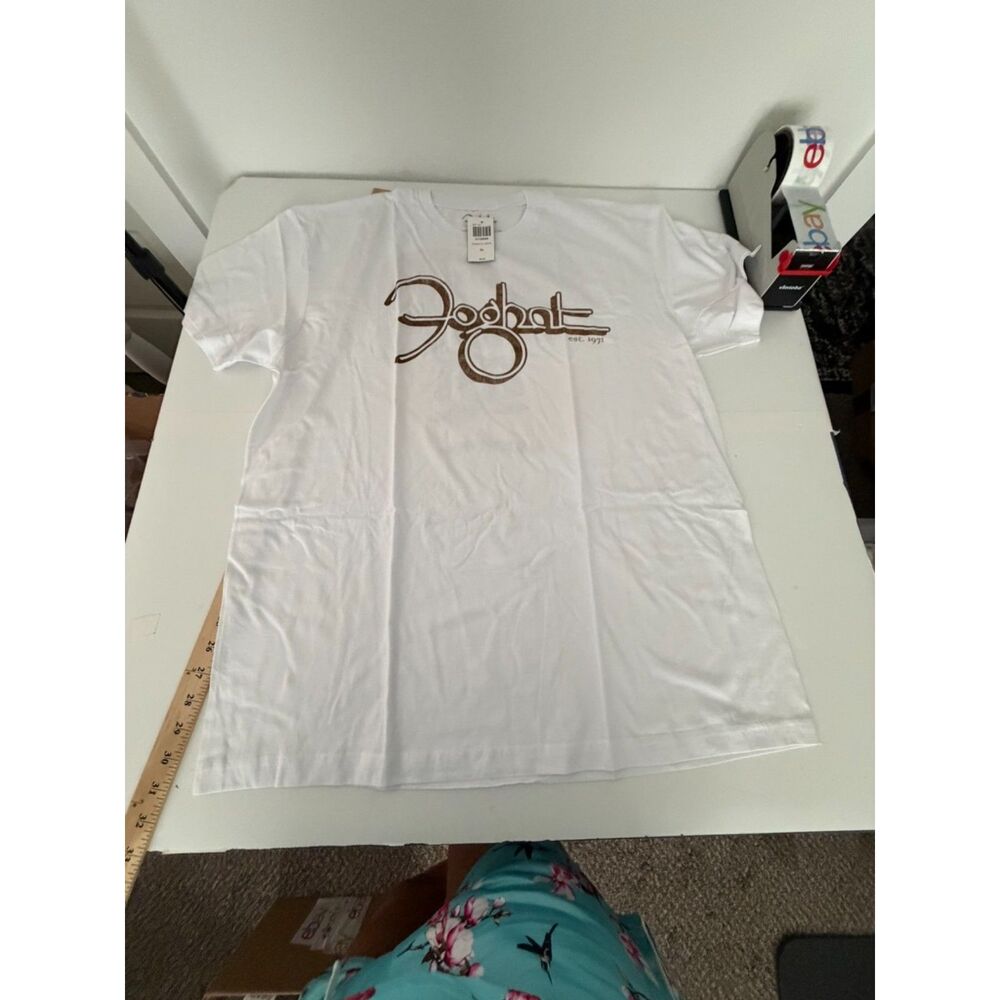 Hot Topic Foghat XL white tee NEW